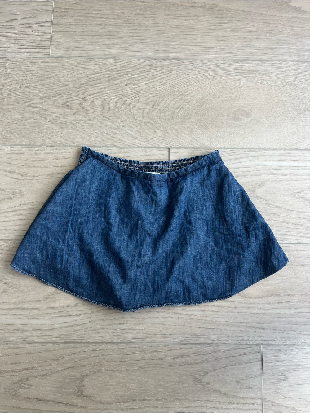We The Free Indigo Denim Mini Skirt